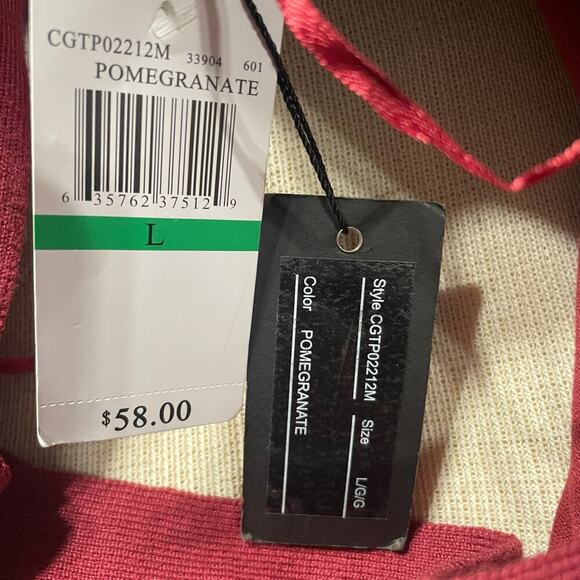 Cable & Gauge Long Sleeve Knit Top Size Large Button Shoulder Womens - Picture 5 of 5